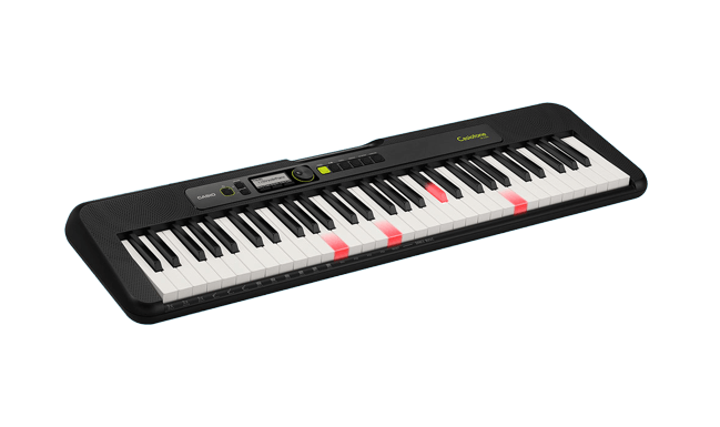 the overall design of Casio LK S-250 with four lighted keys 