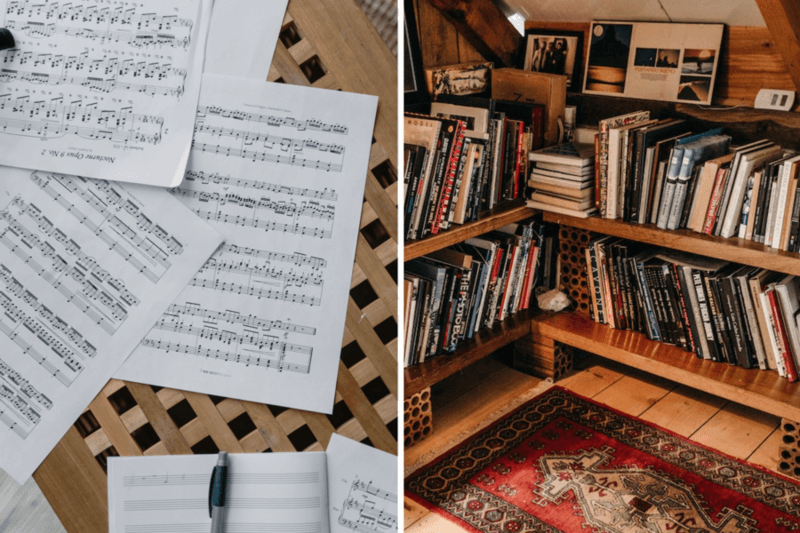 a post about music book storage ideas