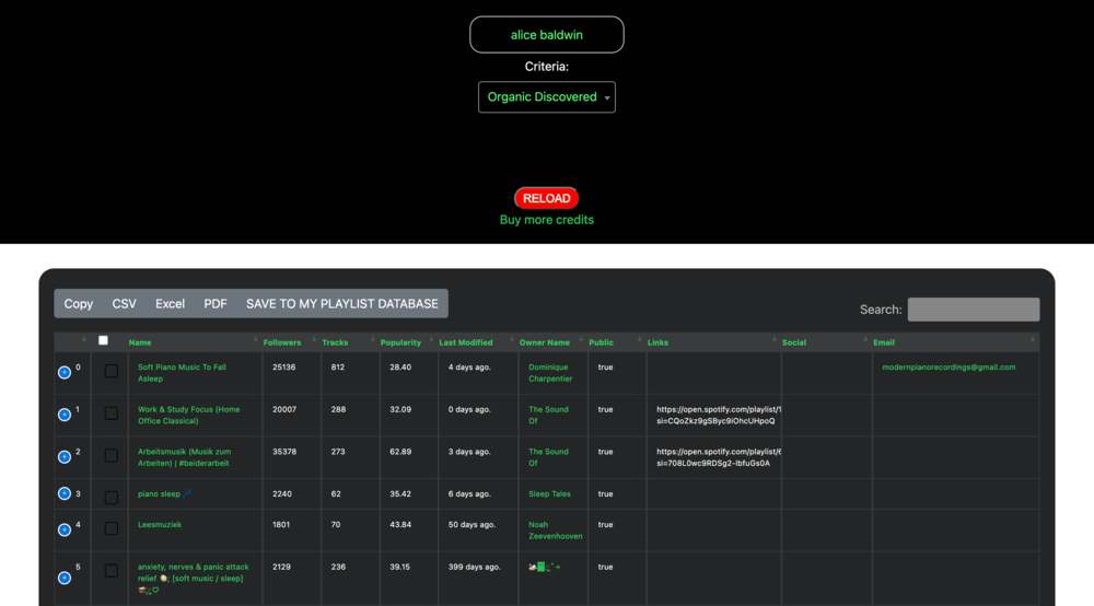 playlistsupply tool