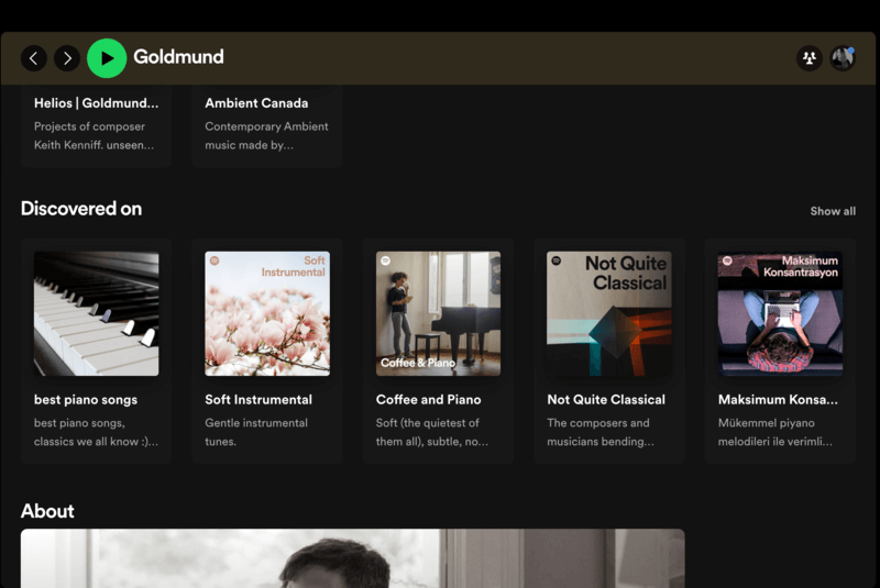 spotify discovered on playlists